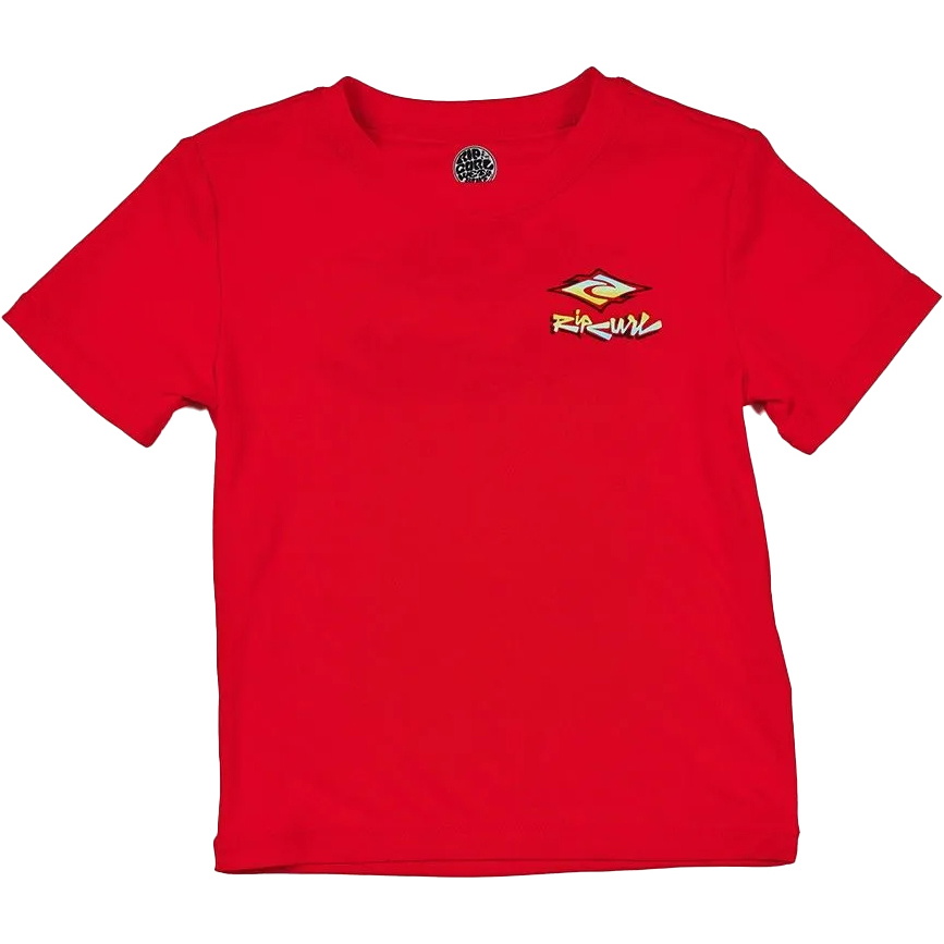 Rip Curl Enfants Gilet Lycra à Manches Courtes Diamond Fade WLYYBO - Red